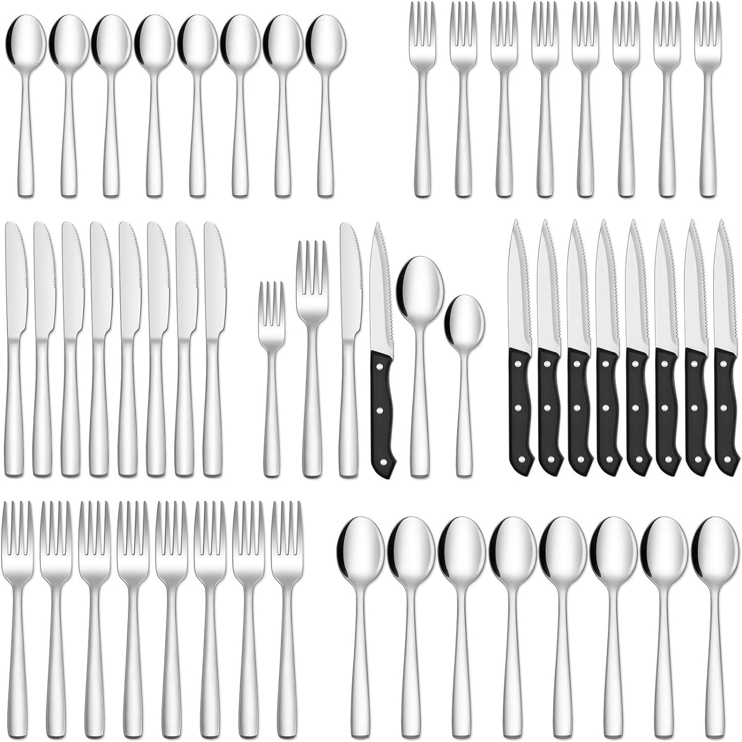 Premium Stainless Steel 24-Piece Cutlery Set for Home & Kitchen