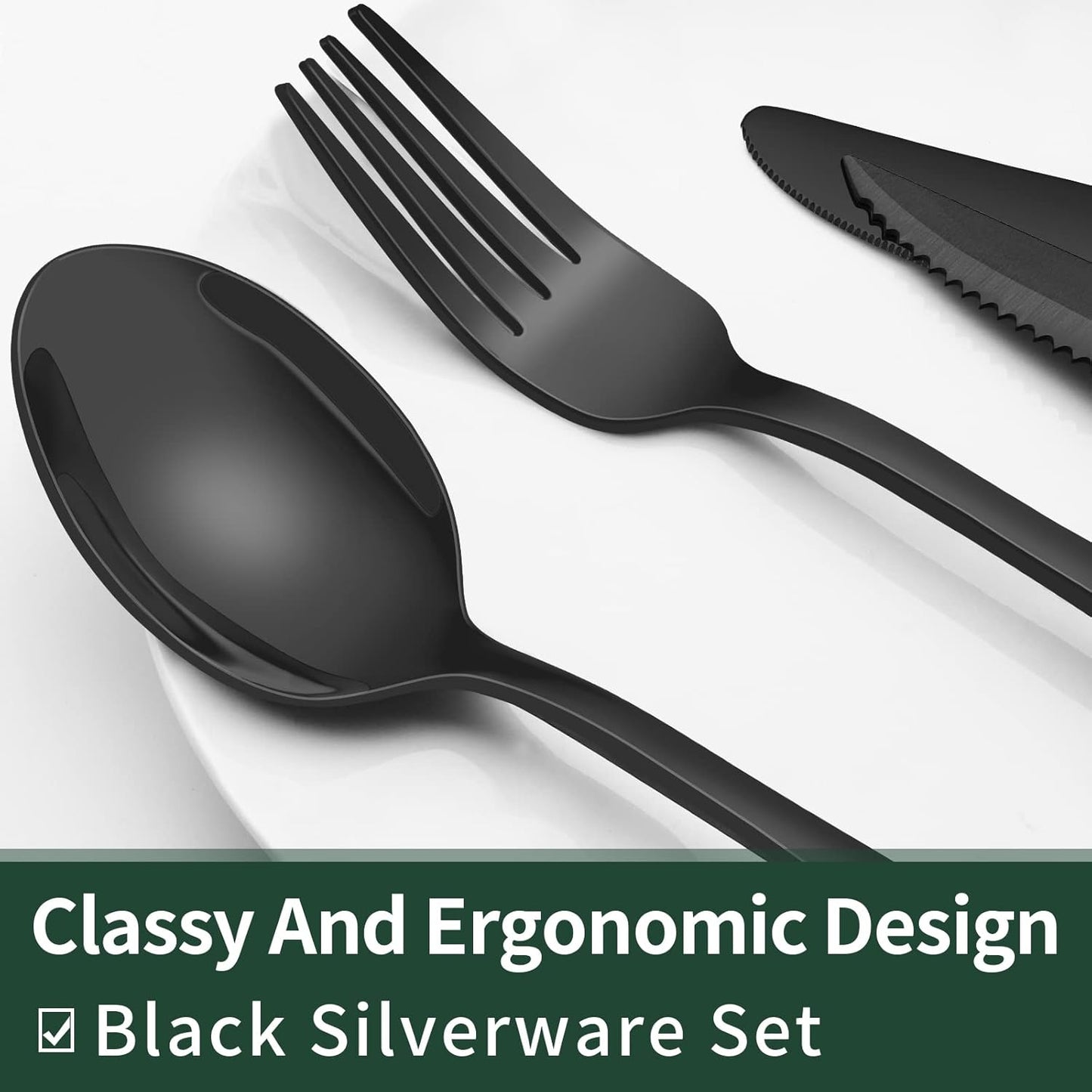 Premium Stainless Steel 24-Piece Cutlery Set for Home & Kitchen