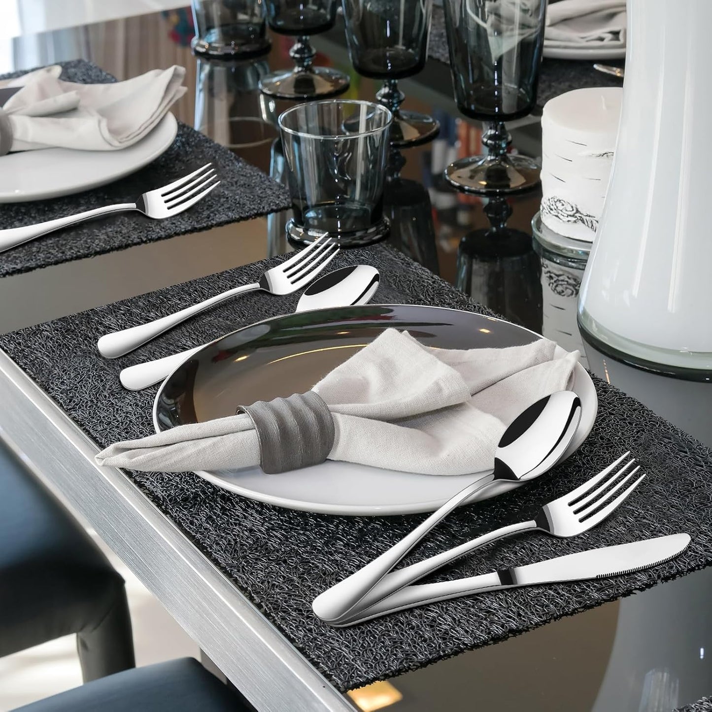 Premium Stainless Steel 24-Piece Cutlery Set for Home & Kitchen