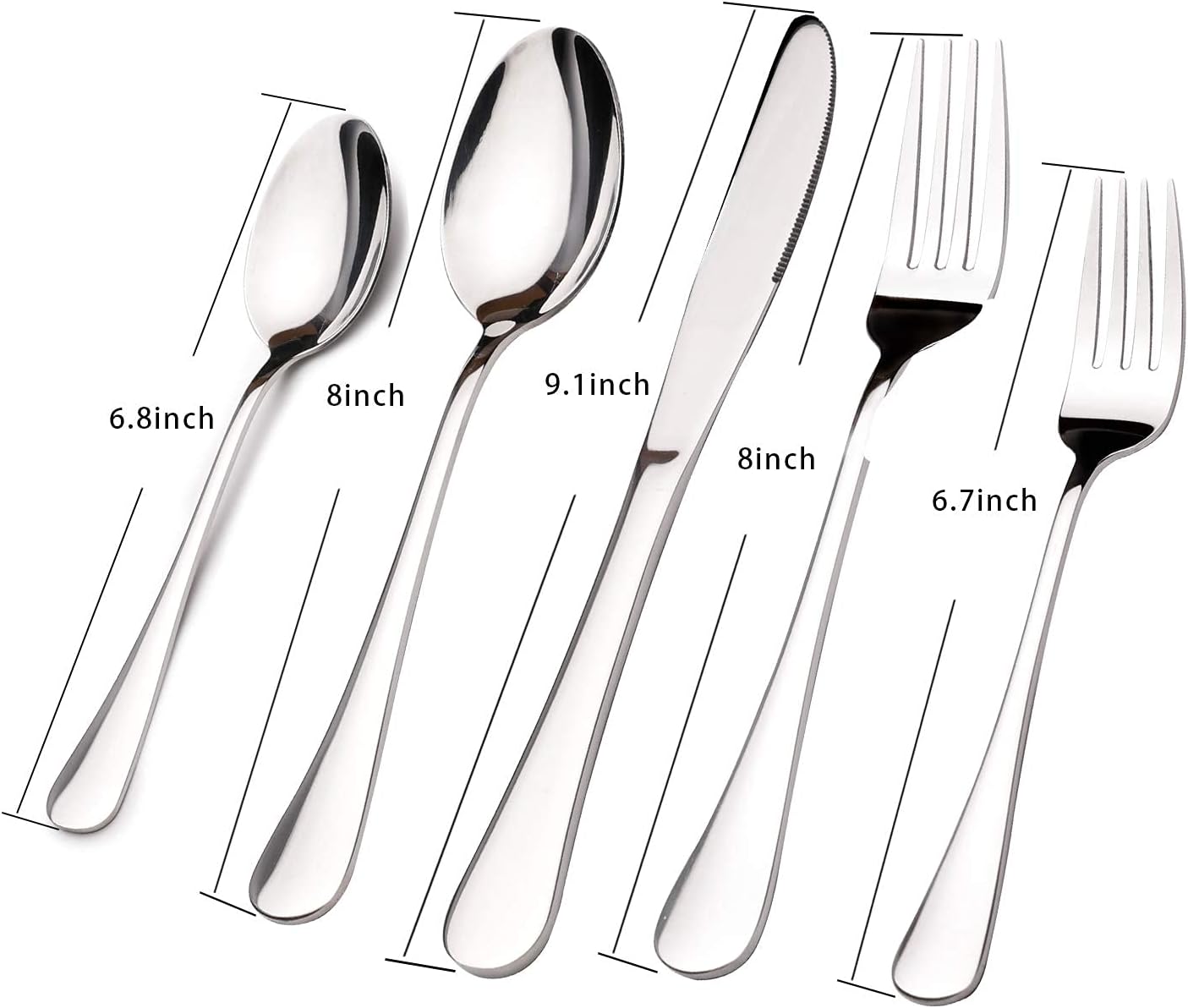 Premium Stainless Steel 24-Piece Cutlery Set for Home & Kitchen