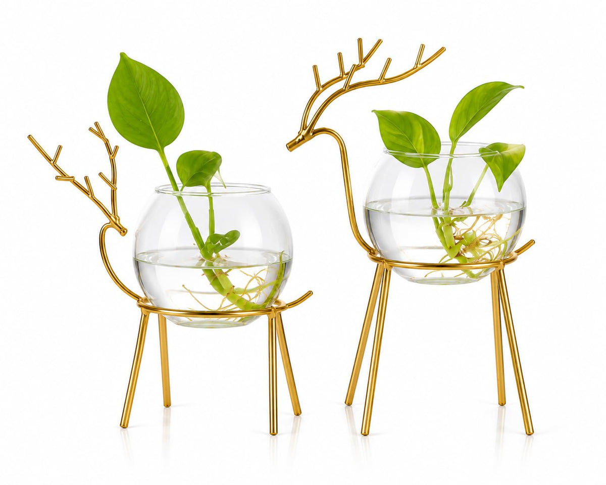 Deer Set of 2 | With Glasses