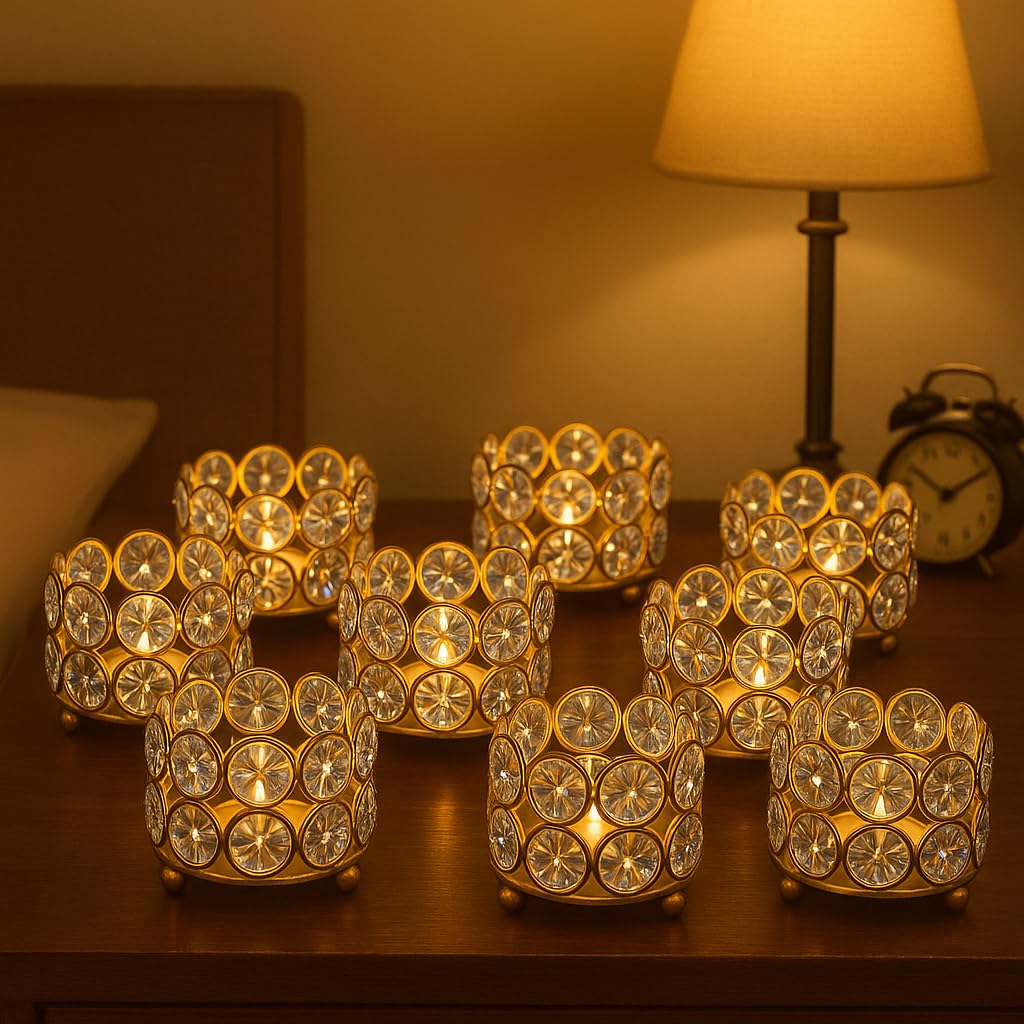 Crystal Candle Holder - Pack of 10