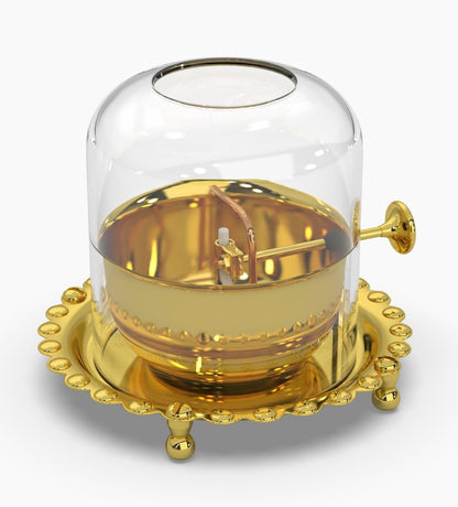 Akhand Brass Jyot Diya | Full Diya Set with Batti | Biggest Size (300ml)