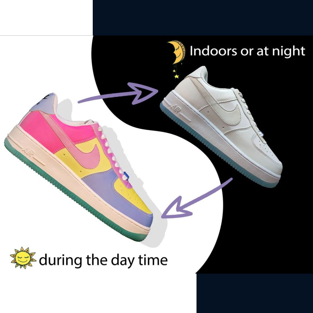 AirShift 1 LX UV Reactive Color Changing DA8521-100 Shoes