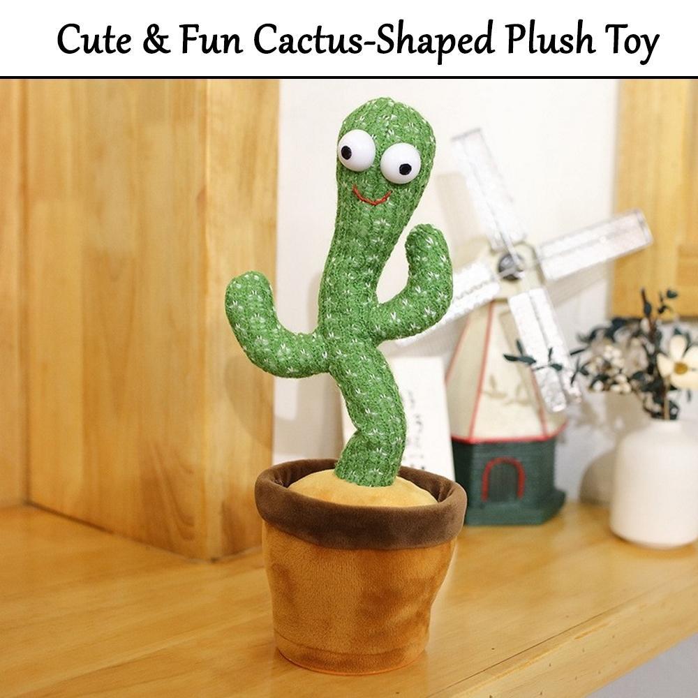 Dancing Cactus Toy | With Talk-Back Repeat Mimic and Speak Option