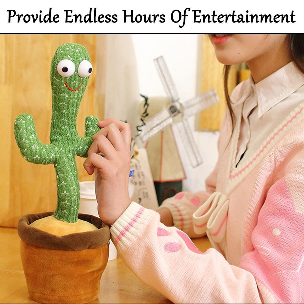 Dancing Cactus Toy | With Talk-Back Repeat Mimic and Speak Option
