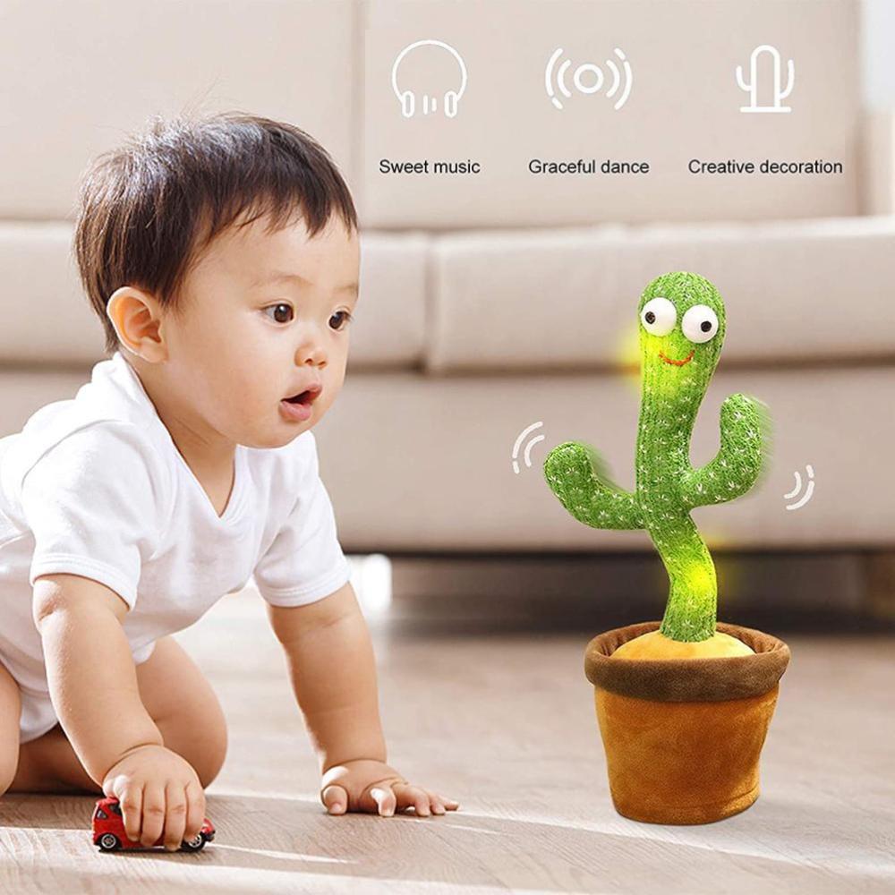 Dancing Cactus Toy | With Talk-Back Repeat Mimic and Speak Option