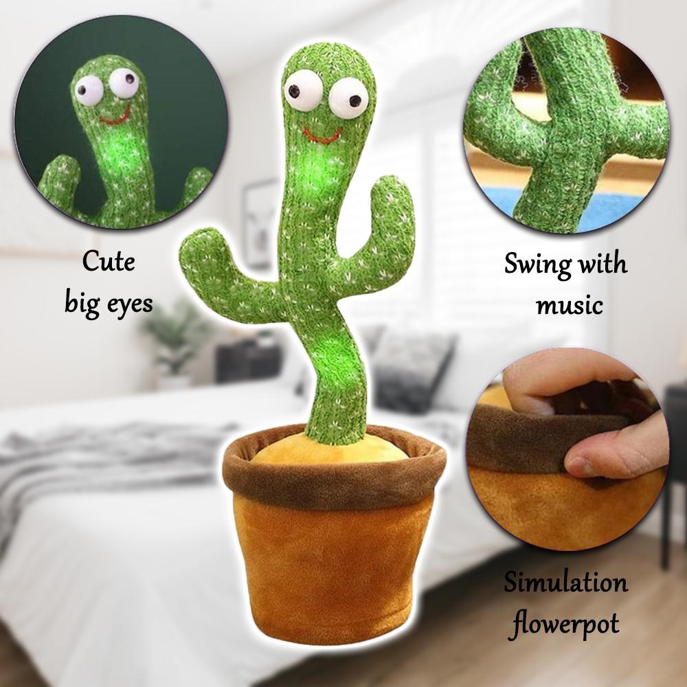 Dancing Cactus Toy | With Talk-Back Repeat Mimic and Speak Option