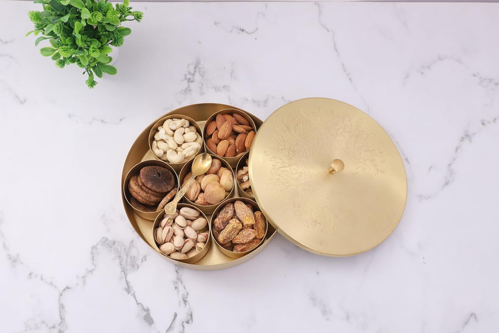 Masala Box — 7-Container Iron Spice Box with Spoon
