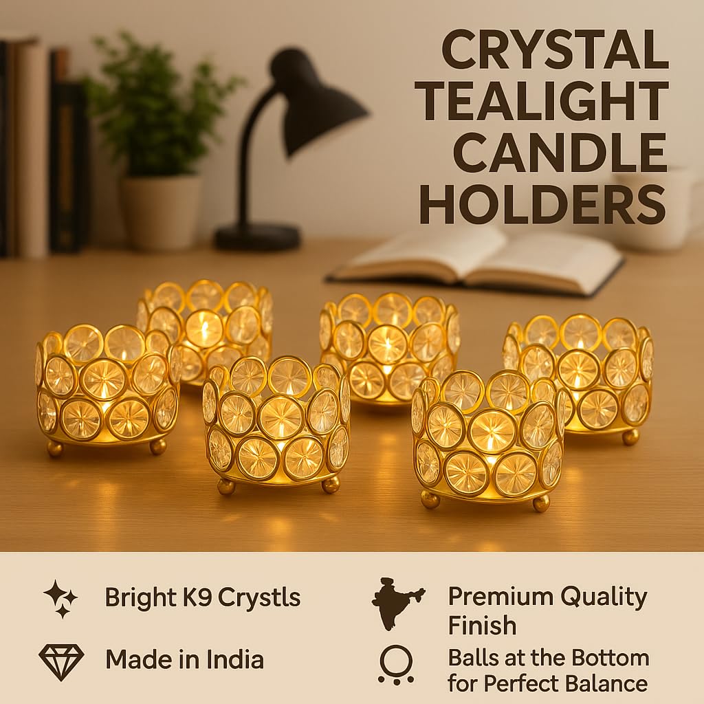 Crystal Candle Holder - Pack of 10