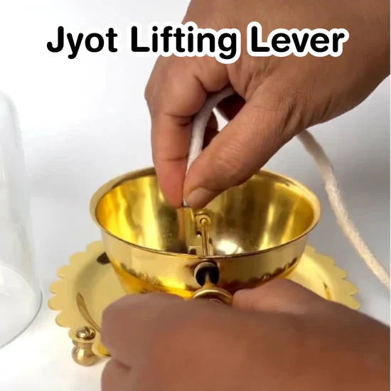 Akhand Brass Jyot Diya | Full Diya Set with Batti | Biggest Size (300ml)