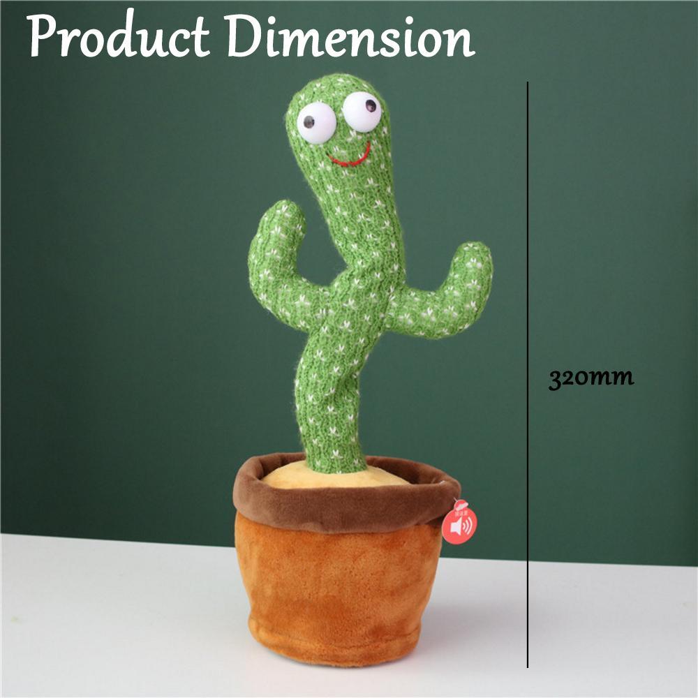 Dancing Cactus Toy | With Talk-Back Repeat Mimic and Speak Option