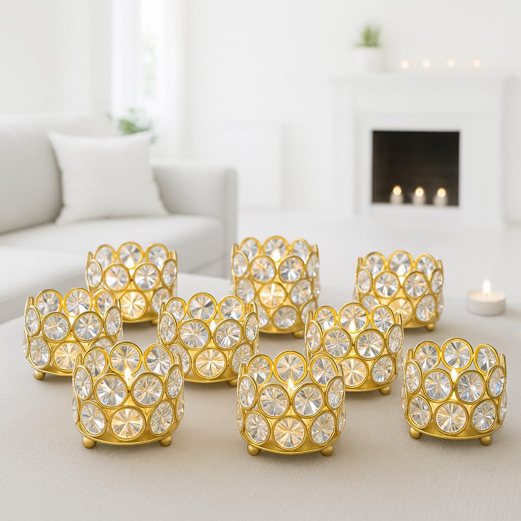 Crystal Candle Holder - Pack of 10