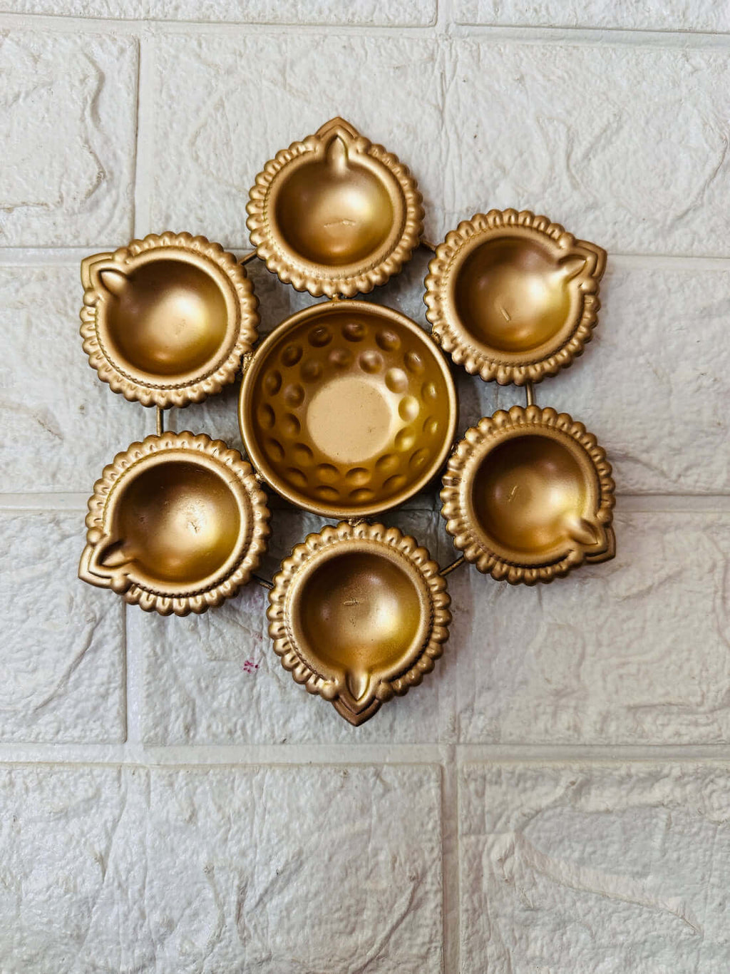 Diya Urli 10 Inches | Powder Coated