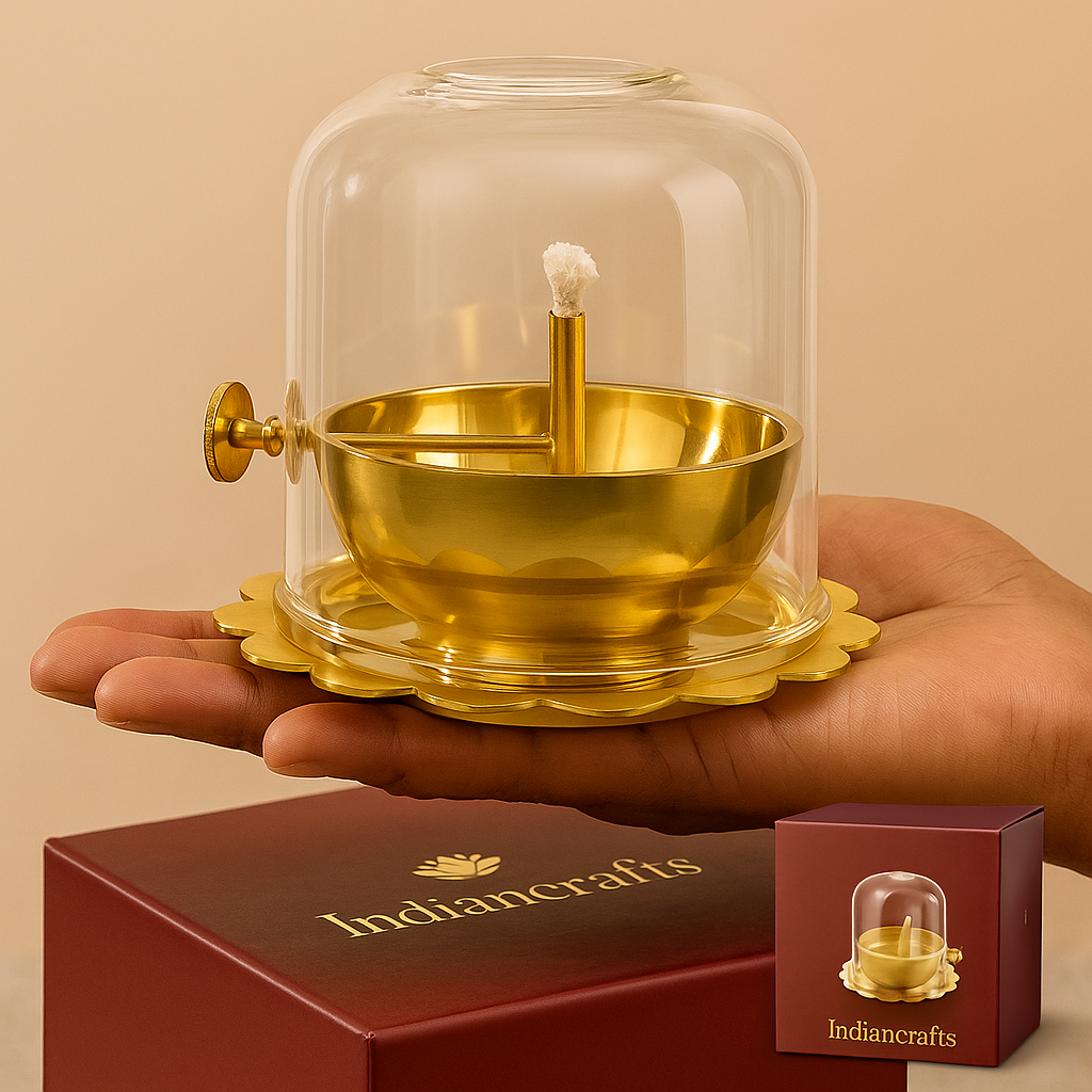 Akhand Brass Jyot Diya | Full Diya Set with Batti | Biggest Size (300ml)