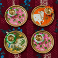 Handmade Brass Pichwai Pooja Plate | Thali | 6 inch | Flower Diya | 3.5 Inches | All Time Favorite