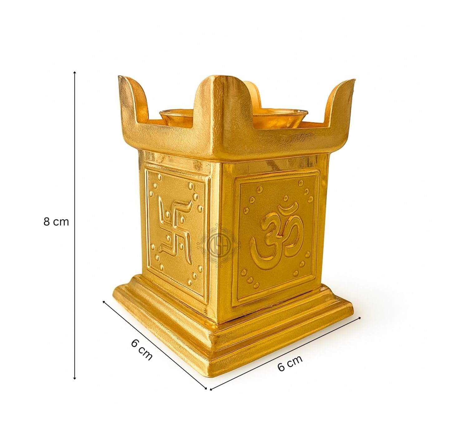 Brass Diya for Puja Pure Tulsi Deepak Oil Lamp for Diwali, Pooja Room, Home Temple Decoration Item