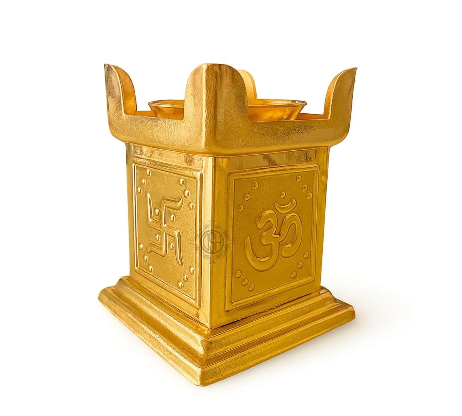 Brass Diya for Puja Pure Tulsi Deepak Oil Lamp for Diwali, Pooja Room, Home Temple Decoration Item